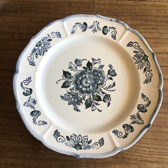 Vintage Metlox Poppytrail Blue & White Dinner Plates (Set of 4) - Picture 1 of 4
